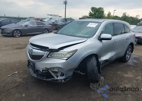 2014 Acura Mdx from USA, damaged, VIN 5FRYD4H24EB013894
